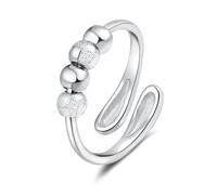 XFSRG Anello Donna Argento 925 con Sfere Brillanti Elegante Anello Regolabile per Feste e Occasioni Speciali Gioielli Donna di Lusso