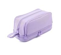 XFSRG Astuccio Scuola per Matite di Grande Capacità Astuccio 4 Scomparti Bambina Portapenne Organizer Resistente Pencil per Scuola e Ufficio (Viola)
