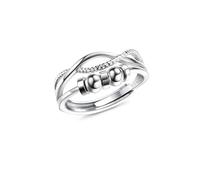 XFSRG Bague Femme Motif d'Emboîtement en Spirale Soulagement de l'Anxiété Bagues Simple Accessoires de Mode