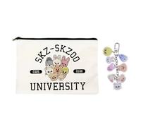 XFSRG Beauty Case Donna University Con Portachiavi Colorati Elegante E Pratico Accessorio Da Viaggio