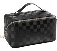 XFSRG Beauty Case Quadrato Elegante Necessaire Cosmetico Portatile Trucco Organizzatore Borsa Toilette Viaggio Manico Comodo