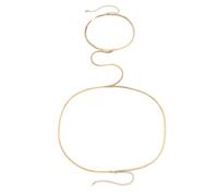 XFSRG Bikini Harness Body Jewelry Catena Bar Catena A Vita Body Chain Per Il Corpo Sexy Gioielli Da Donna A Croce Per Pancia Accessorio Da Spiaggia Donne E Ragazze(B, Argento)