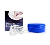 XFSRG Bite Antirussamento in Silicone di Alta Qualità Paradenti per Digrignare i Denti Protezione Notturna per Bruxismo Adatto a Tutti Comfort e Sicurezza (Argento)