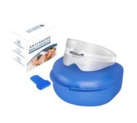 XFSRG Bite Antirussamento Paradenti Per Digrignare I Denti Dispositivo Regolabile Proteggi i tuoi denti Antirumore Dentale per Uomini Donne(Blu)