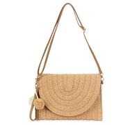 XFSRG Borsa Da Spiaggia Da Donna In Paglia Pochette Estiva Donna Borsa Tracolla Piccola Pochette Eleganti Da Cerimonia Clutch Bag Borse A Mano Regali Per Ragazze(Marrone Chiaro)