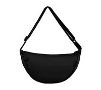 XFSRG Borsa Tracolla Donna Mezzaluna Borsa Crossbody Leggera e Impermeabile con Cinghie Regolabili Bag Casual per Shopping Viaggio e Sport (Nero)