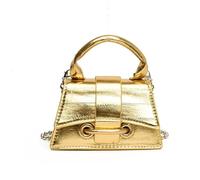 XFSRG Borse Donna Borsa Tracolla Borsetta Tracolla Piccola Borsa Catena Staccabile per l'uso Quotidiano(Oro)