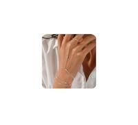 XFSRG Bracciale Donna Argento Oro Elegante Braccialetto Gioielli Donna Moda Braccialetti per Occasioni Speciali e Quotidiane (Argento)