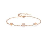 XFSRG Bracciale Donna Elegante in Oro Rosa con Cristalli Brillanti Gioielli di Lusso per Feste e Occasioni Speciali Braccialetto Regolabile per Donna