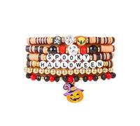 XFSRG Bracciale Donna Halloween Spooky Design Multicolore Per Feste e Eventi (A)