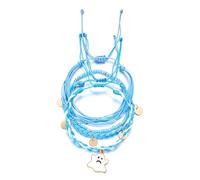 XFSRG Bracciale Donna Halloween Stile Boho Chic con Ciondoli Zucca e Fantasma Bracciali Multistrato Regolabili per Ragazza e Donna Gioielli Moda (Blu)