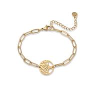 XFSRG Bracciale Donna Oro Albero della Vita e Croce Gioielli Eleganti per Donna Bracciali Moderni per Ogni Occasione Idee Regalo Compleanno e Natale (Albero della vita)