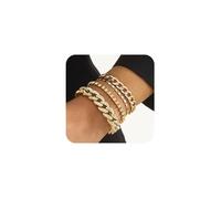 XFSRG Bracciale Donna Oro Elegante Con Strass Bracciali Moda Gioielli Per Occasioni Speciali (Oro)