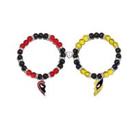XFSRG Bracciale Donna Perline Colorate con Ciondoli Maschera Gioielli Donna Eleganti e Alla Moda Ideale per Compleanno e Occasioni Speciali