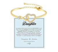 XFSRG Bracciale per Bambina Ragazza con Cuore e Infinito Zirconi Braccialetto Accessorio Romantico Elegante Idea Regalo Compleanno Gioielli per mia Figlia