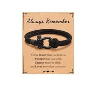 XFSRG Bracciale Per Ragazzi Come Regalo Alla Moda Per Adolescenti Figli Nipoti Nipoti Fratelli O Figliocchi Per Compleanno Natale Diploma O Inizio Scuola (pensa sempre)
