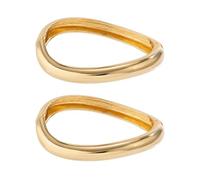 XFSRG Bracciale Rigido Donna 2 Pezzi Elegante Liscio Bracciali con Cerniera Braccialetto Donna Set Gioielli Regalo Bigiotteria Accessori Moda Stile per Ogni Occasione