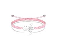 XFSRG Braccialetti dell'Amicizia con Ciondolo Angelo Custode per Bambini Braccialetto Regolabile in Cordino Rosa Regali per il Battesimo e Cresima per Bambine