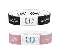 XFSRG Braccialetto Cristiano con Versetti Biblici NFC Bracciale con Scritture della Bibbia per Donna e Uomo Braccialetti Religioso Indossabile per La Chiesa e La Vita Quotidiana (Nero)