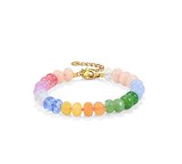 XFSRG Bracciali di Perline per Donne Braccialetti con Pietre Naturali Braccialetti Amicizia Estivi per Ragazza Fidanzata Moglie Mamma (Multicolore 4)