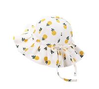 XFSRG Cappello da Sole Bambino UPF 50+ Cappellino Estivo da Sole Fragole Cappello Pescatore Ananas Cappellino Secchiello Arance Bucket Hat Anti-UV Bambini Bambino Pieghevole Cappelli Spiaggia