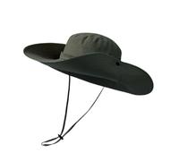 XFSRG Cappello Uomo Safari Outdoor Impermeabile con Ampia Tesa e Cordino Regolabile per Escursioni e Trekking (IT, Alpha JASPO, Taglia Unica, Verde)