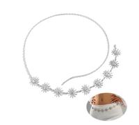 XFSRG Catena Cintura Vita Donna Fiore Sole Elegante Cintura Catena Regolabile Moda Gioielli per Il Corpo Body Chain per Vestiti Jeans (Argento)