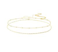 XFSRG Catena di Vita Donna Catena a Pancia Onde d'Acqua Boho Stratificato Catene di Pancia Bikini Body Chain Sexy in Vita Estiva Spiaggia Cintura Scintillante Gioielli Corpo Collana Party