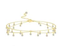 XFSRG Catena Per Il Corpo In Oro Con Pendente Collana Da Pancia Elegante E Sexy Gioielli Per Il Corpo Per Donna Accessorio Alla Moda Per Feste E Eventi Speciali (Oro 1)