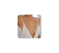 XFSRG Catena per Reggiseno da Donna Stratificata Boho Scintillante Sexy Bikini Body Chain Accessori Gioielli Spiaggia Estiva Rave(Oro)