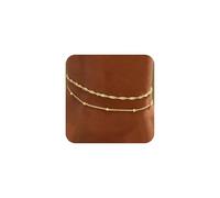 XFSRG Cavigliera Donna Set 2 Pezzi Impilabili Cavigliere alla Caviglia Catena Sottile con Perline Stile Minimalista Accessori Gioielli per Piedi Estivi Spiaggia Vacanza