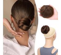 XFSRG Chignon Coda di Cavallo Extension per Capelli Elastico Capelli Chignon Coda di Cavallo Dritto Corto Coda di Cavallo per Donna Ragazze(Marrone chiaro)