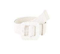 XFSRG Cintura Donna Elegante in Paglia Intrecciata con Fibbia Ampia Accessorio Moda Versatile per Ogni Occasione (Bianco)
