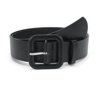 XFSRG Cintura Donna Elegante in Pelle Sintetica Fibbia Quadrata Accessorio Moda Versatile per Ogni Occasione (Nero)