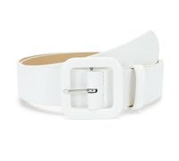 XFSRG Cintura Donna Elegante in Pelle Sintetica Fibbia Quadrata Accessorio Moda Versatile per Ogni Occasione (Bianco)