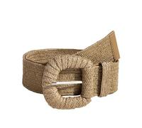 XFSRG Cintura Donna Intrecciata Elegante in Paglia Naturale con Fibbia Grande Accessori Moda per Donna (kaki)