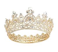 XFSRG Circolare Tiara Donna Strass Scintillanti Corona Raffinata ed Elegante Accessorio per Capelli da Matrimonio per Banchetti Nuziali e Altre Occasioni Speciali