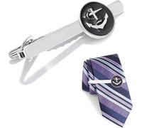 Xfsrg Clip Per Cravatta Con Ancora In Argento Set Di 3 Fermacravatte Eleganti Per Uomo Accessori Da Camicia Di Alta Qualità Stile Nautico Per Occasioni Formali E Casual Idea Regalo Perfetta Per Lui