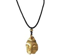 XFSRG Collana Donna Artigianale in Oro con Pendente a Forma di Maschera Elegante Gioiello per Ogni Occasione