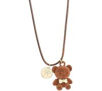 XFSRG Collana Donna con Ciondolo Orsetto in Peluche e Medaglione Collana Moda per Ragazze Accessorio Elegante per Ogni Occasione Regalo Compleanno Donna