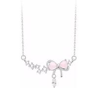 XFSRG Collana Donna Elegante con Fiocco in Cristallo Collana Swarovski Donna per Occasioni Speciali Gioielli Moda per Ragazze e Donne