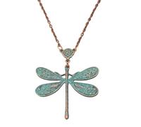XFSRG Collana Donna Libellula Vintage - Collana Girocollo in Ottone Antico - Collana Estiva Elegante - Catenina per Collane in Stile Boho Chic - Regalo Perfetto per Ogni Occasione