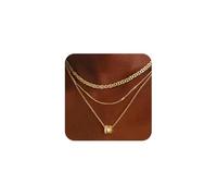 XFSRG Collana Donna Oro Set di Catenine Multistrato Girocollo Gioielli Donna Pendente Ciondolo Elegante Catena Sottile Regolabile Bijoux Regalo