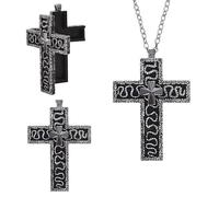 XFSRG Collana Donna Pendente a Croce Decorato Brillanti Gioielli Eleganti per Ogni Occasione