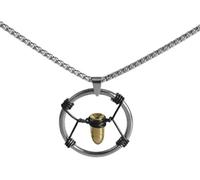 XFSRG Collana Uomo Design Moderno in Acciaio Inossidabile con Pendente a Forma di Proiettile Accessorio Elegante per Ogni Occasione