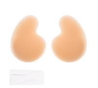 XFSRG Copricapezzoli Adesivi Seno Finto Silicone con Nastro di Corpo Biadesivo Invisibile per Abiti Push Up Reggiseno Invisibile per Donna (L)