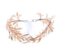 XFSRG Copricapo Elegante Corona d'Alloro in Oro per Adulti Accessori per Costumi Romani e Greci Perfetto per Eventi Speciali e Matrimoni