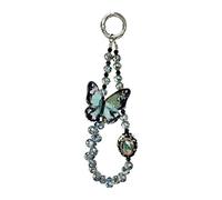 XFSRG Cordino per Cellulare Accessorio di Moda per Telefoni Farfalla Carino Cinturino per Ciondoli per Cellulare Anti-Smarrimento Ciondolo (Blu)