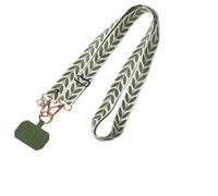 XFSRG Cordino per Cellulare Universale Regolabile Cordino da Collo Polyester Catena Collana Tracolla con Toppa di Fissaggio per Maggior Parte Smartphone (Verde)