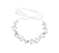 XFSRG Coroncina Comunione Bambina Cristallo Accessori per Capelli Cerchietto per Capelli da Sposa per Prima Comunione Matrimonio e Occasioni Speciali（Argento）